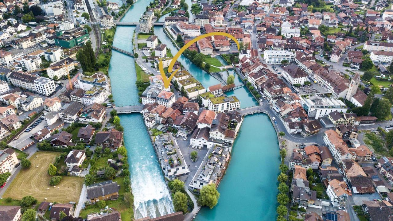 Aparthotel Krone - Self Check-In Unterseen Экстерьер фото